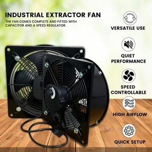 Nuevo Potente Industrial Comercial Resistente Metal Extractor Ehaust Ventilador - Imagen 1 de 6