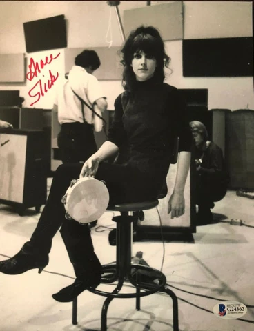 Grace Slick Johnson signed autographed 8x10 photo Jefferson Airplane BECKETT BAS Cover