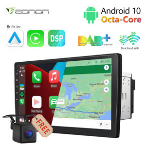 Q03SE 10" inch Smart Android 10 4G WiFi Double 2DIN Car Radio Stereo GPS +Camera