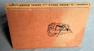 ON INDIAN TRAILS WITH DANIEL BOONE BY ENID LaMONT MEADOWCROFT 1947 HC ILLUS COE - Imagen 1 de 6