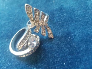 Cubic zirconia womens 2 custom rings Size S "60mm" - Picture 1 of 5