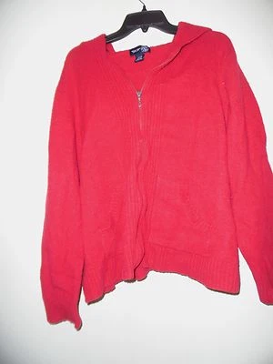 ЖЕНЩИН ШЕРСТИ СМЕСЬ SZ 22/24 РЕБРИСТЫЙ СВИТЕР С КАПЮШОНОМ МОЛНИИ ВЕНЕЗИИ  - Изображение 1 из 3