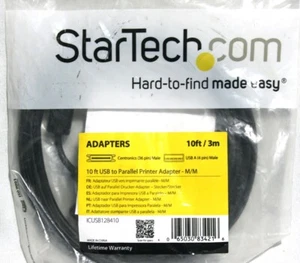 StarTech.com 10 ft USB to Parallel Printer Adapter - M/M - USB to ieee 1284 - US - Picture 1 of 3