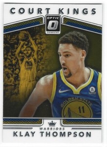 KLAY THOMPSON 2017-18 DONRUSS OPTIC COURT KINGS WARRIORS S4