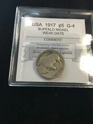 1917  USA,  Buffalo Nickel ¢5  Filler  - Image 1 of 4