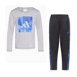 adidas Little Boys 2-pc. Pant Set Med Grey Heather 4 - Picture 1 of 2