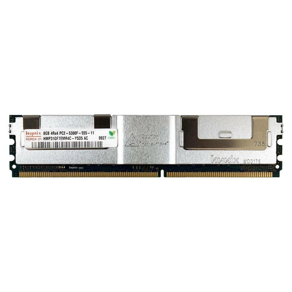 Hynix HMP31GF7EMR4C-Y5D5 8GB PC2-5300 DDR2-667MHz ECC CL5 240-Pin DIMM Quad Rank - Image 1 of 1