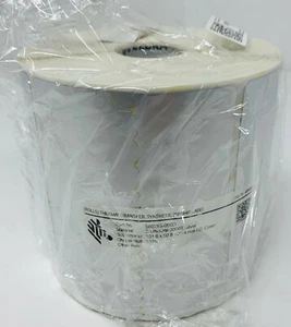 ZEBRA 880283-050D Z-ULTIMATE 3000T 1370 ETICHETTE ARGENTO 1 ROTOLO 102mmX51mm  - Picture 1 of 1