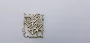 Vintage Signed Mexico NGA .925 Silver Abstract Modernist Style Pin / Brooch - Picture 1 of 9