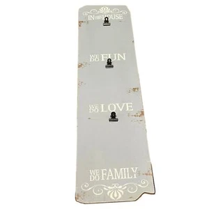 Fetco Rustic Picture Holder Farmhouse Primitive Distressed Family Blue Gray - Picture 1 of 14