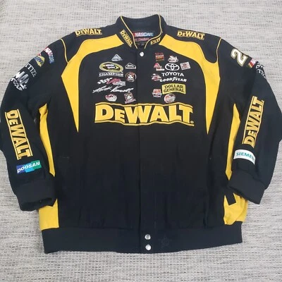 Chaqueta de carreras Matt Kenseth para hombre XL DeWalt 2003 campeón NASCAR JH diseño prendedores Foto 1 de 4