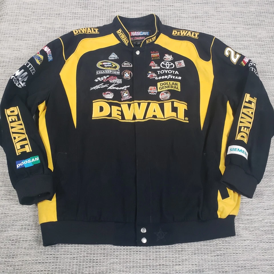 Matt Kenseth Racing Jacket Men's XL DeWalt 2003 Champion NASCAR JH Design Pins - Image 1 of 4