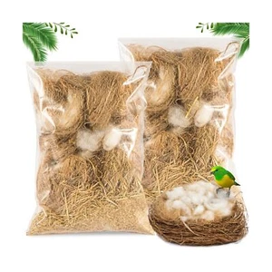 Sukh 2 Pack Bird Nesting Material - Bird Nests Bedding Hummingbird Nesting Ma... - Picture 1 of 7