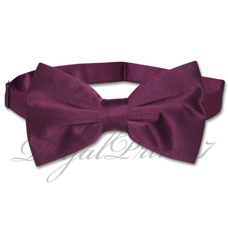 NUEVO Para hombres Formal Mariposa Sólido Pre-atado Pajarita Boda Fiesta Baile de graduación Foto 1 de 1