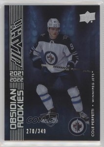 2021-22 SPx UD Black Obsidian Rookies /349 Cole Perfetti #OR-45 Rookie RC