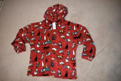 Vera Bradley Pijama Sudadera con Capucha Top Gatos de Vacaciones Rojo Polar 29139-X63 Nuevo con Etiquetas Foto 1 de 2