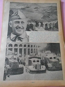 Camions blindés des tourpes Espagnoles Print 1936 - Picture 1 of 1