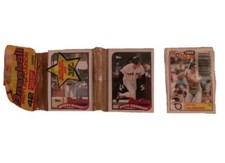 1989 Topps Baseball Card Rack Pack Mark McGwire On Top Front Showing