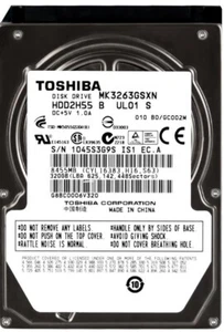 Hard Toshiba MK3263GSXN 320GB 5400U/Min 3Gbps 8MB Cache SATA II 2.5'' Inch - Picture 1 of 3