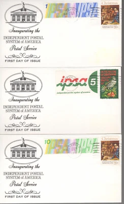 1971 FDCs - Set of TEN - 2 sets of 5 - IPSA=Independent Postal System of America - Image 1 of 4