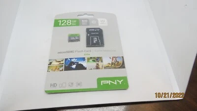 PNY 128GB microSDXC FLASH CARD ELITE P-SDUX128U185GW-GE NEW - Image 1 of 3