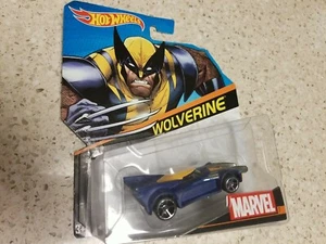 Hot Wheels~2016~ "Wolverine"~Marvel~Character Cars, Blue/Yellow New - Picture 1 of 1