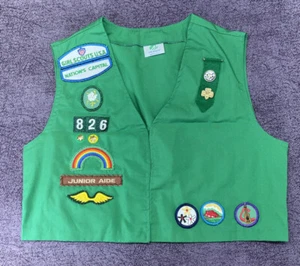 Vintage Girl Scout Junior Vest with Patches Made In USA Nation’s Capital - Picture 1 of 21