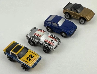 Micro Machines Muscle Car Lot Of 4 Mazda RX7 Goodyear Zebra Datsun Vtg Galoob - Image 1 of 4