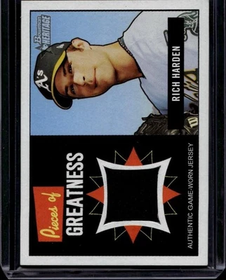 2005 Bowman Heritage #PG-RH Rich Harden Pieces of Greatness Relics - Image 1 of 2