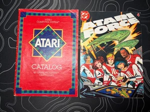 1982 Vintage Atari 2600 Video Computer System Catalog & Atari Force Comic - Picture 1 of 2