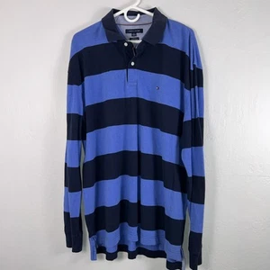 Mens Tommy Hilfiger Classic & Fit Blue Collar Long Sleeve Casual Shirt Size XXL - Imagen 1 de 5