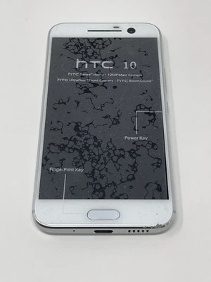 HTC 10 32GB Unlocked GSM 2PS6500 Glacier Silver Excellent - Image 1 of 4