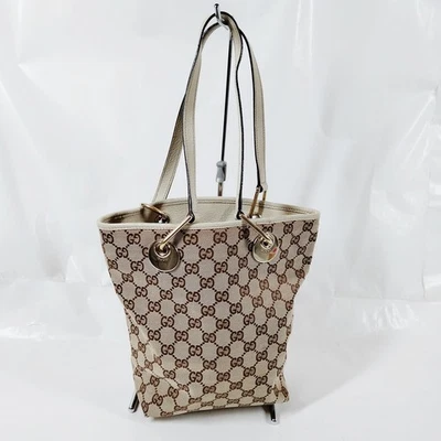 NO TARIFF Gucci Tote Bag Brown Canvas 3980176 - Image 1 of 4