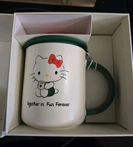 Taza de cerámica Starbucks x Hello Kitty 16 oz taza con tapa de arco - Imagen 1 de 6