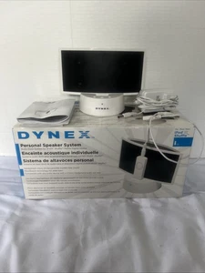 Dynex Personal Lautsprecher für iPod mit Netzkabel Box & Manuel getestet funktioniert - Bild 1 von 4