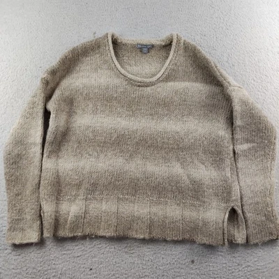 Suéter James Perse Lana Alpaca Talla 2 Avena Recortada Tonos Tierra Foto 1 de 4