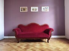 Sofa Antik Couch Roter Samt Antiquität 