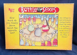 Juego de mesa completo vintage Battle of the Sexes edición 1997 hombre vs mujer años 90 - Imagen 1 de 9