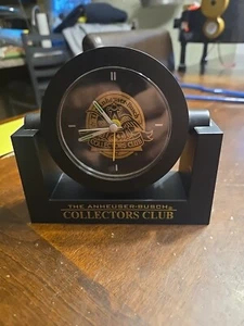 Anheuser Busch Budweiser Collectors Club Clock Tested Works Great New Battery - Picture 1 of 3