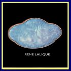 Antike René Lalique blaue Glasbrosche zwei Figuren Dos a Dos 2 Damen (7215)