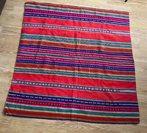 Southwest Robe Blanket Native 46” X 44 Approx. - Picture 1 of 12