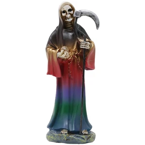 Santa Muerte 5" Multicolor, Parca, Estatua de la Santa Muerte - Imagen 1 de 2