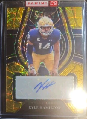 Kyle Hamilton 2023 Select Gold Lazer Prizm Auto - Image 1 of 3