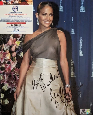 Jennifer Lopez Signed Autograph 8x10 COA Cover