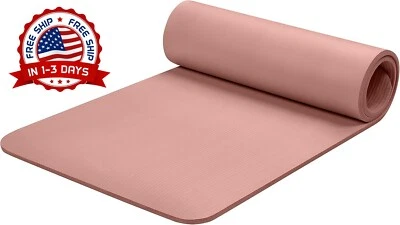 Esterilla de yoga de 1/2 pulgada de grosor con correa de nailon para adultos NOVO - Imagem 1 de 4