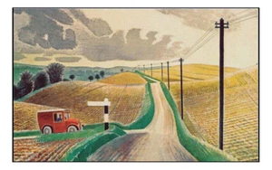 Wiltshire landscape by Eric Ravilious, (1903-42) by Eric Ravilious - 23x16" (A2) - Picture 1 of 1