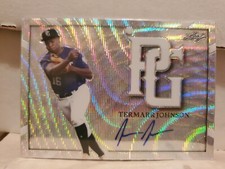 Termarr Johnson 2021 Leaf Perfect Game National Showcase Silver Wave Auto 1/10