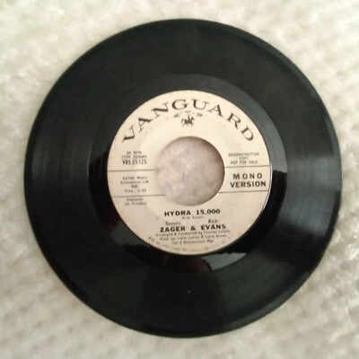 Zager & Evans- Hydra 15,000 PROMO Mono/Stereo 45 - Image 1 of 2