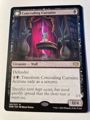 CONCEALING CURTAINS x1 mtg NM-M Innistrad: Crimson Vow Rare 1 Card - Image 1 of 2