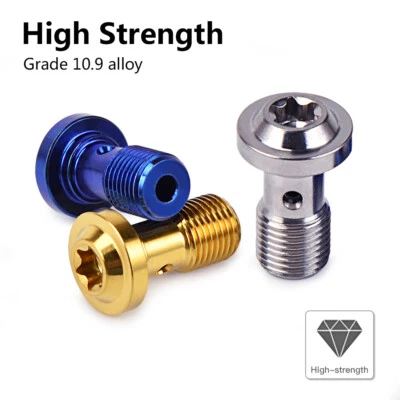 Perno de manguera de línea de freno simple/doble M10 X 1.0 para KTM EXC SX, Suzuki GSX GSF GSXR Foto 1 de 4